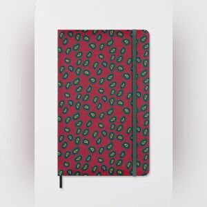 MOLESKINE LIMITED EDITION ITALIAN SILK HARDCOVER NOTEBOOK LARGE 176 Pages Red